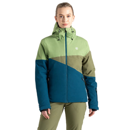 Piquant Green-Moroccan Blue - Lifestyle - Dare 2B Womens-Ladies Ice III Ski Jacket