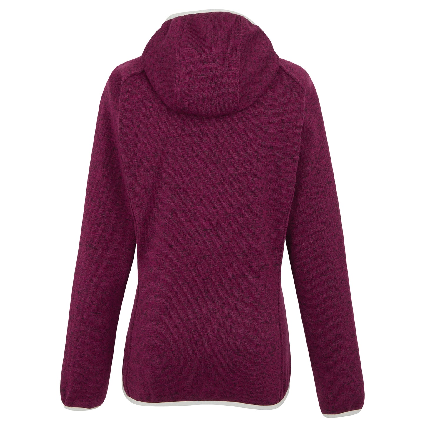 Beaujolais-Light Vanilla - Back - Regatta Womens-Ladies Newhill II Marl Full Zip Hoodie