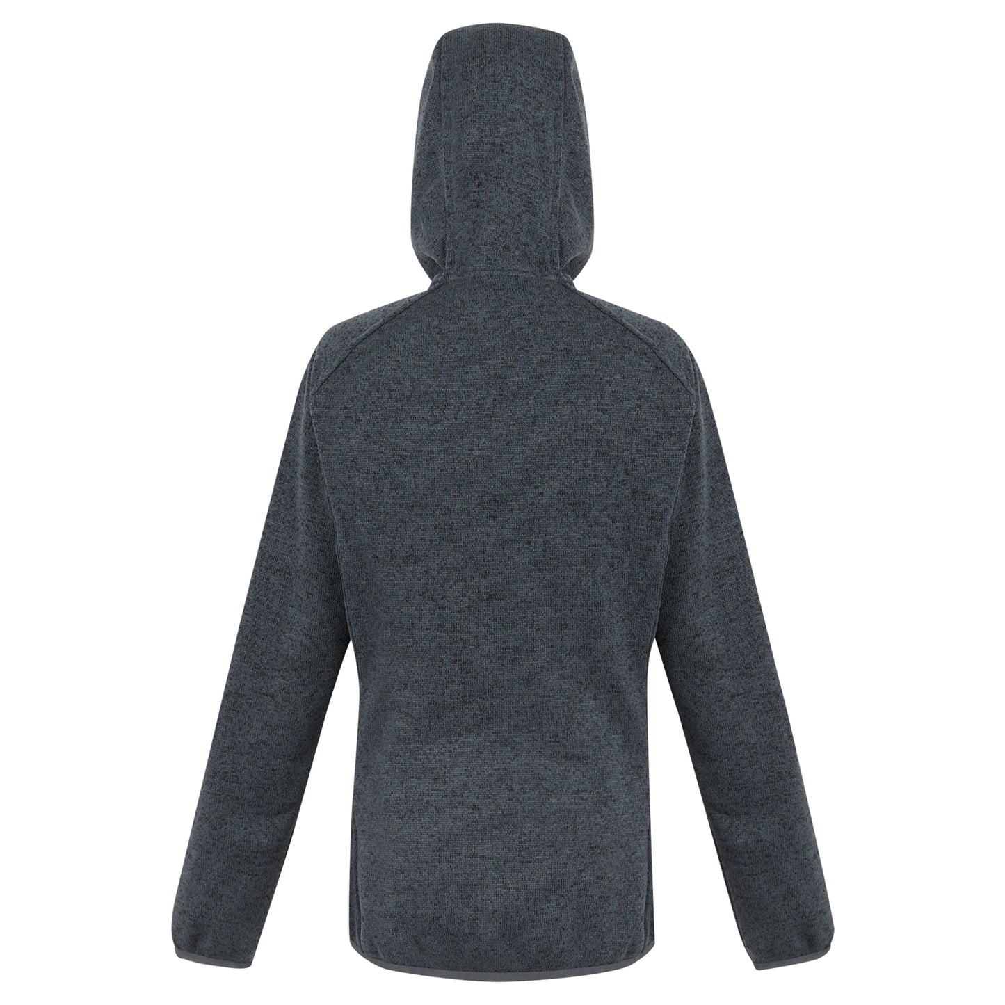 Seal Grey-Pop - Back - Regatta Womens-Ladies Newhill II Marl Full Zip Hoodie