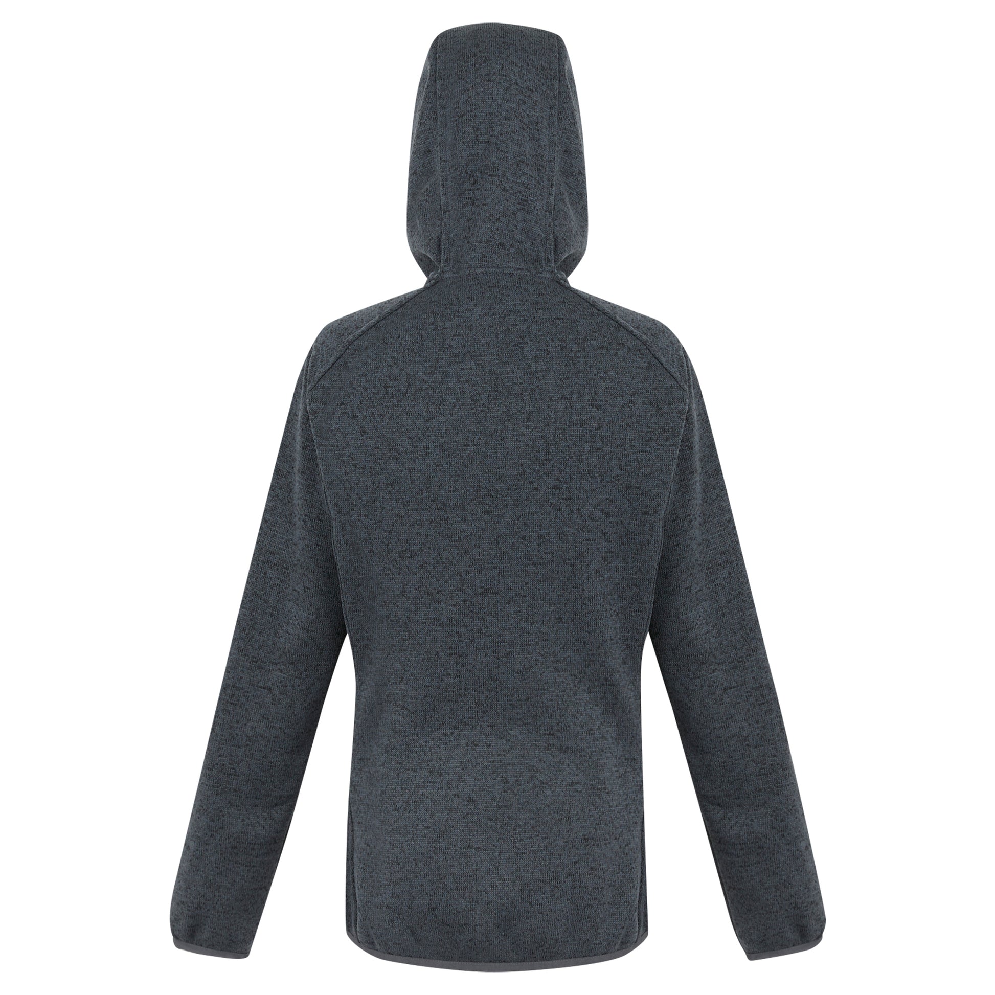 Seal Grey-Pop - Back - Regatta Womens-Ladies Newhill II Marl Full Zip Hoodie