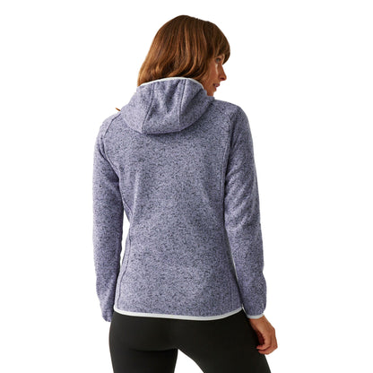 Wisteria-Lilac Hint - Pack Shot - Regatta Womens-Ladies Newhill II Marl Full Zip Hoodie