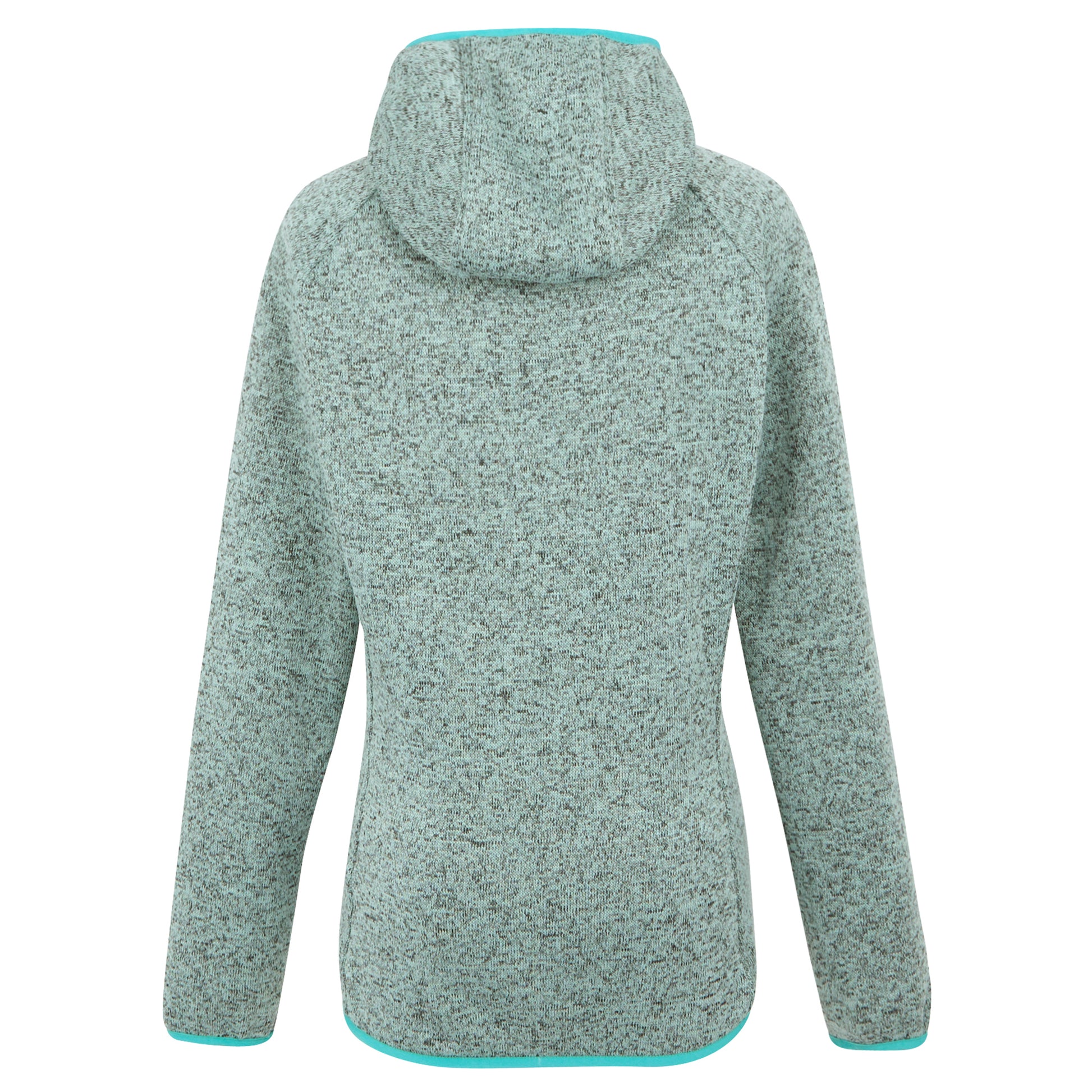 Icy Morn-Turquoise - Back - Regatta Womens-Ladies Newhill II Marl Full Zip Hoodie
