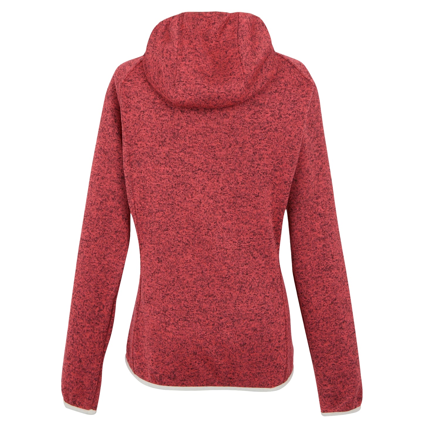 Peach Bloom-Light Vanilla - Back - Regatta Womens-Ladies Newhill II Marl Full Zip Hoodie