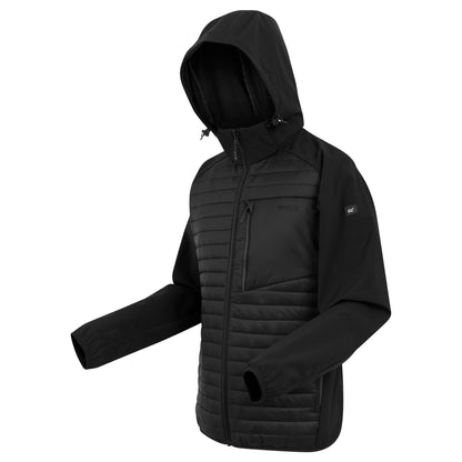 Black - Side - Regatta Mens Pro Hybrid II Jacket