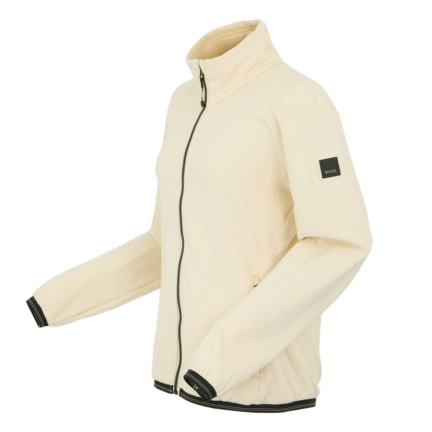 Light Vanilla - Side - Regatta Womens-Ladies Bayhill Zipped Fleece Jacket