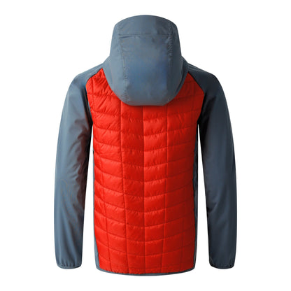 Lead Grey-Stormy Weather-Seville - Back - Dare 2B Childrens-Kids Explore II Colour Block Hybrid Jacket