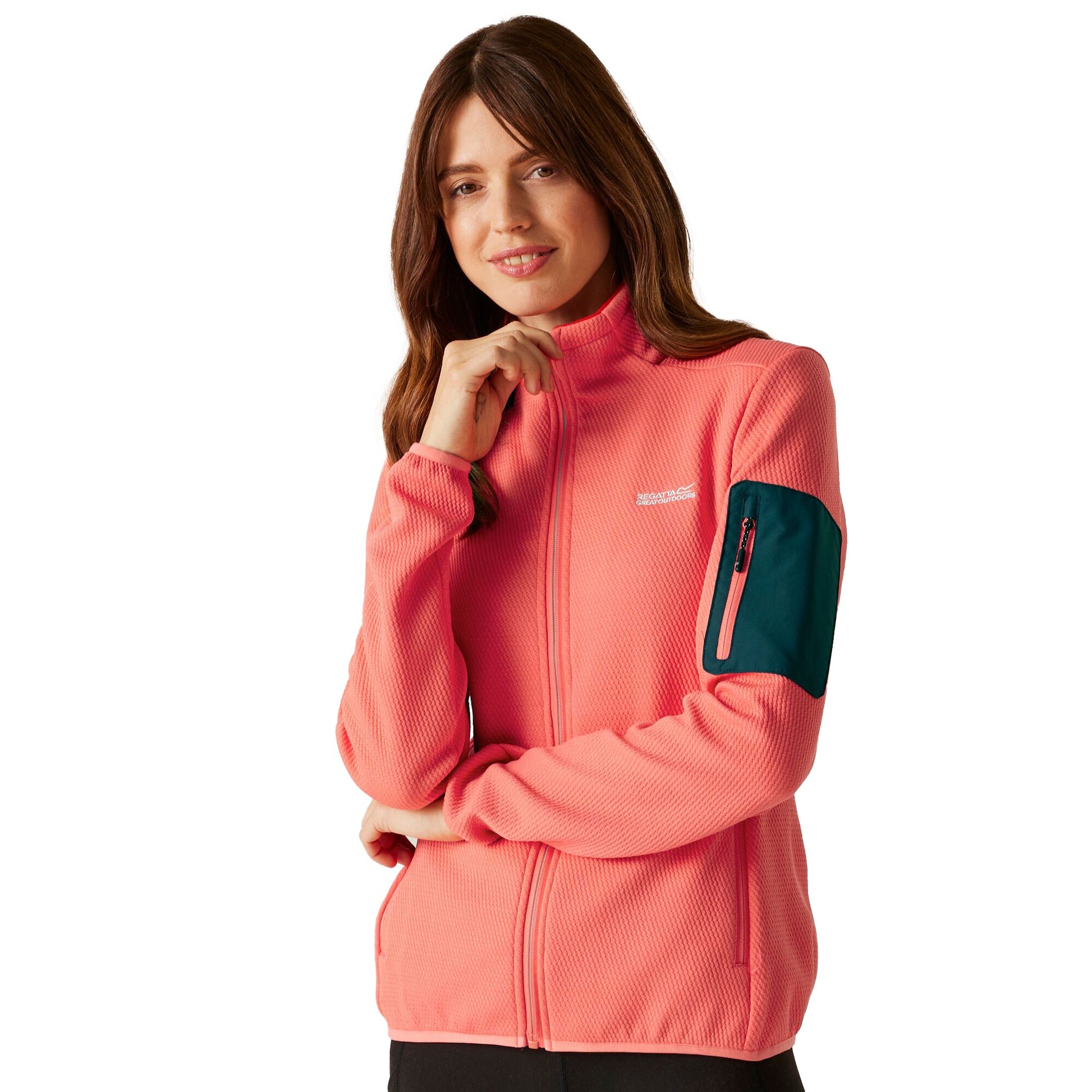 Peach Bloom-Light Vanilla - Lifestyle - Regatta Womens-Ladies Aldean Hiking Jacket