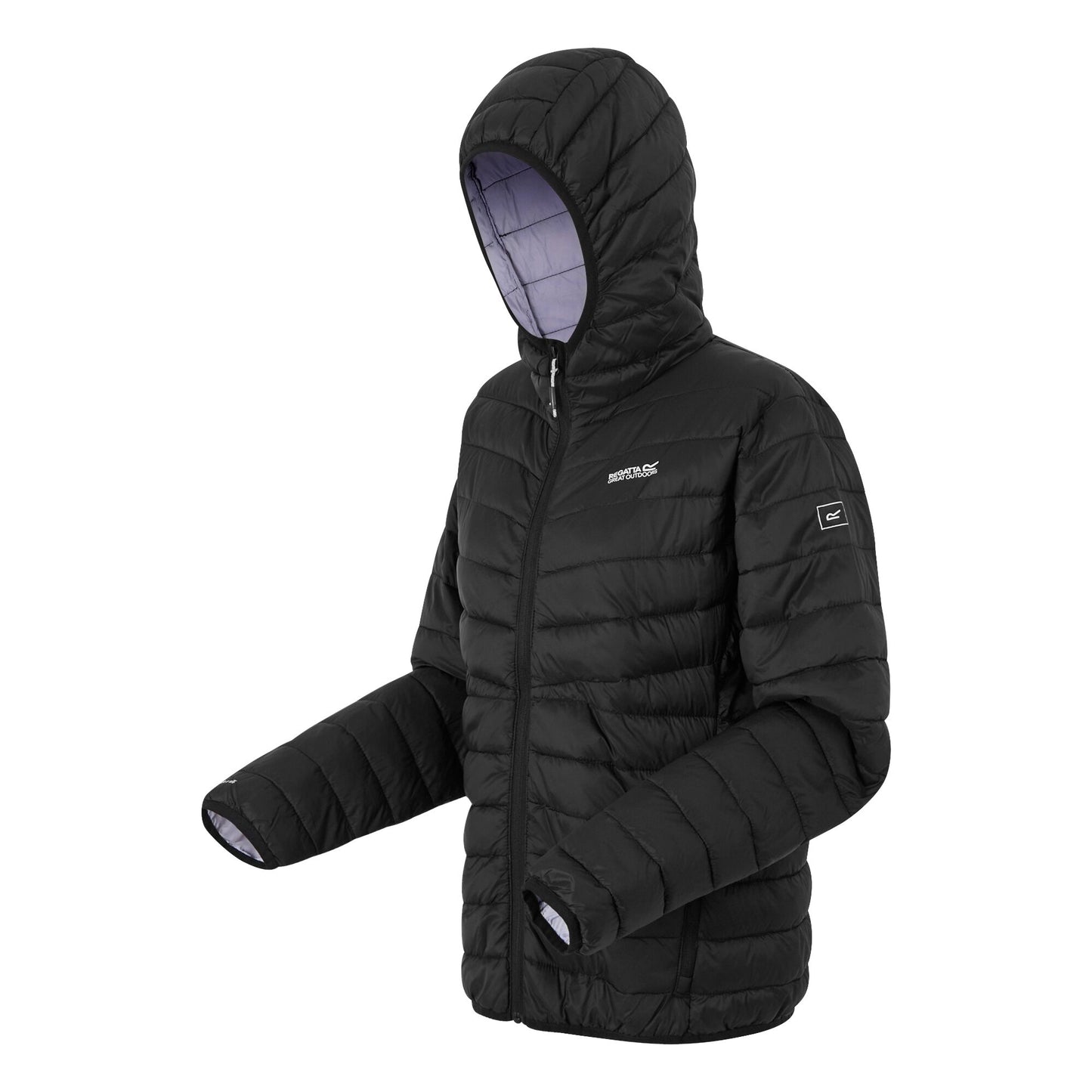 Black - Side - Regatta Womens-Ladies Hillpack IV Padded Jacket