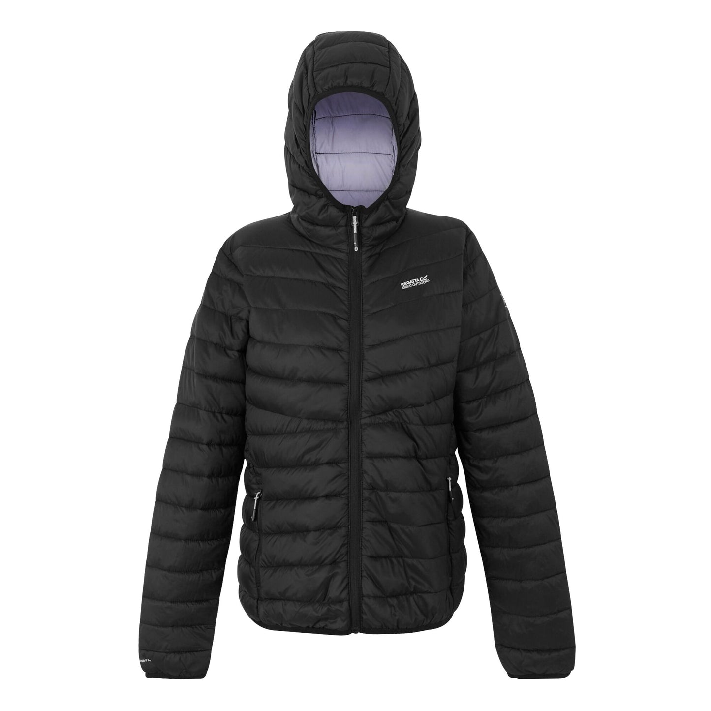 Black - Front - Regatta Womens-Ladies Hillpack IV Padded Jacket