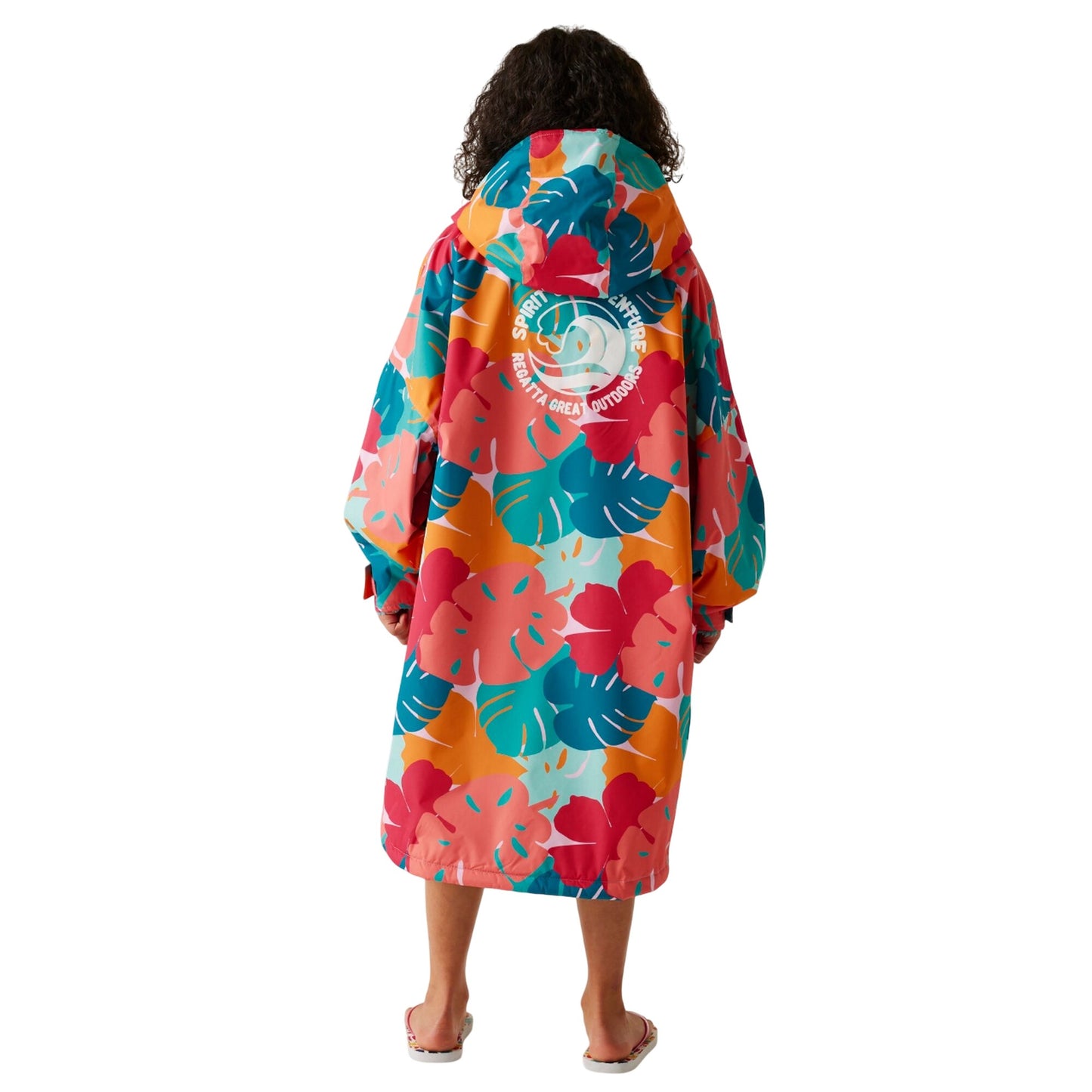 Multicoloured - Pack Shot - Regatta Childrens-Kids Waterproof Changing Robe