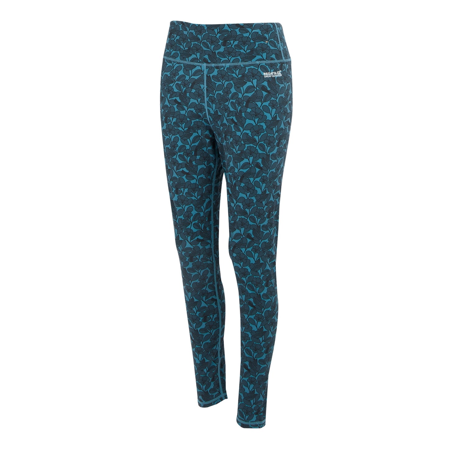 Blue - Side - Regatta Womens-Ladies Orla Kiely Birdy Leggings