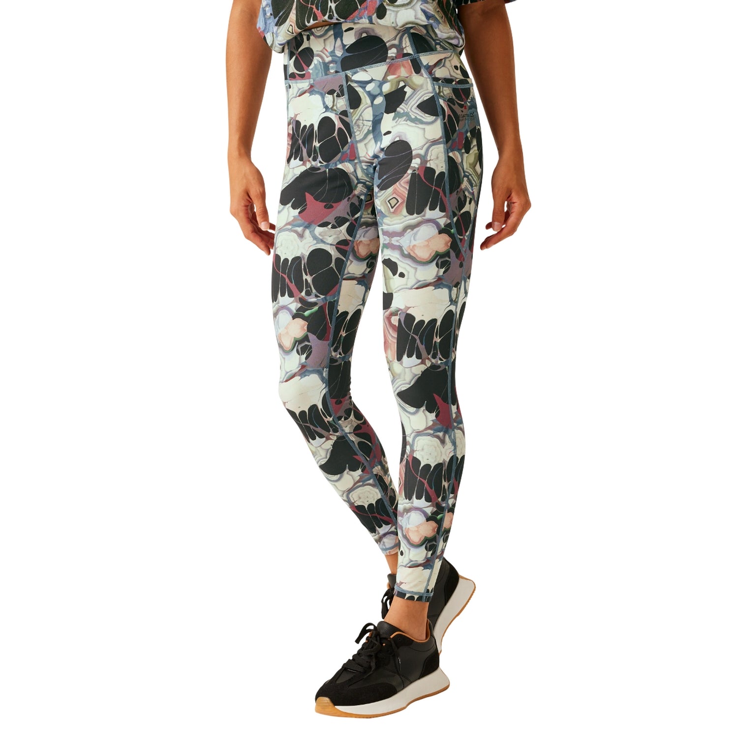 Multicoloured - Side - Regatta Womens-Ladies Saint Giles II Kaoscope Leggings