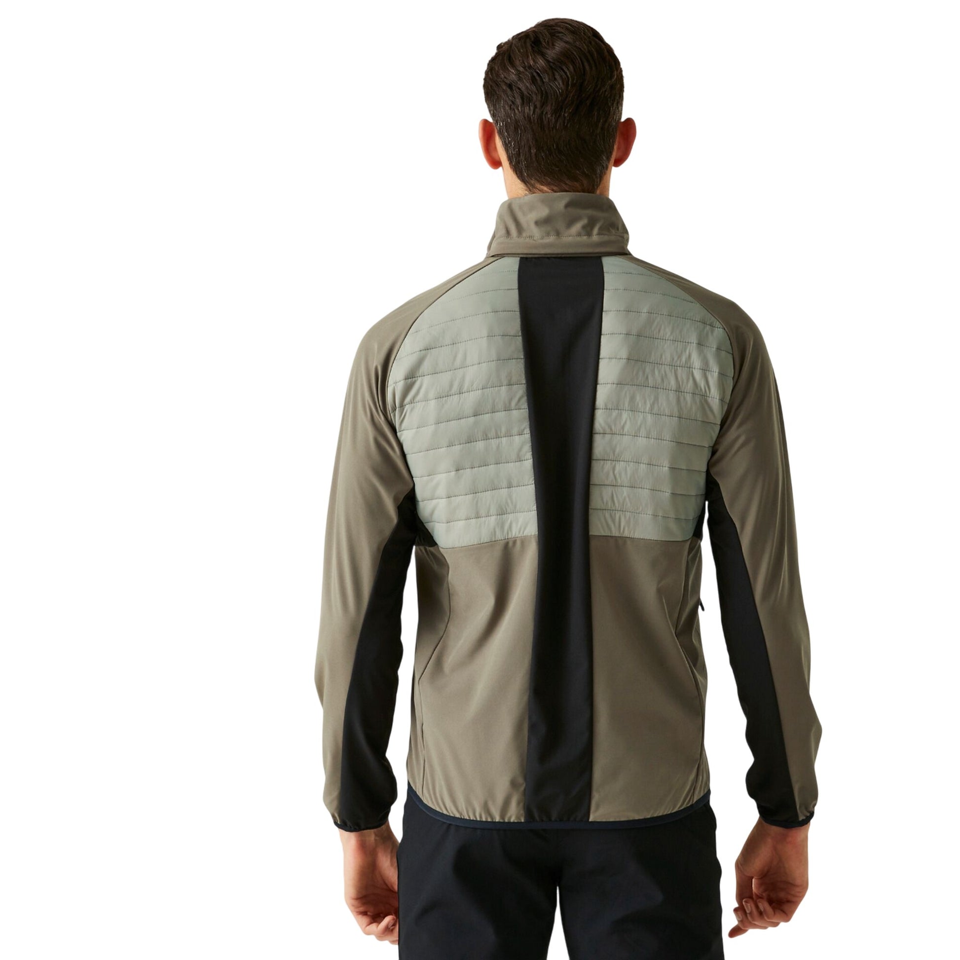 Golden Sand-Treetop-Black - Pack Shot - Regatta Mens Pro Hybrid II Jacket