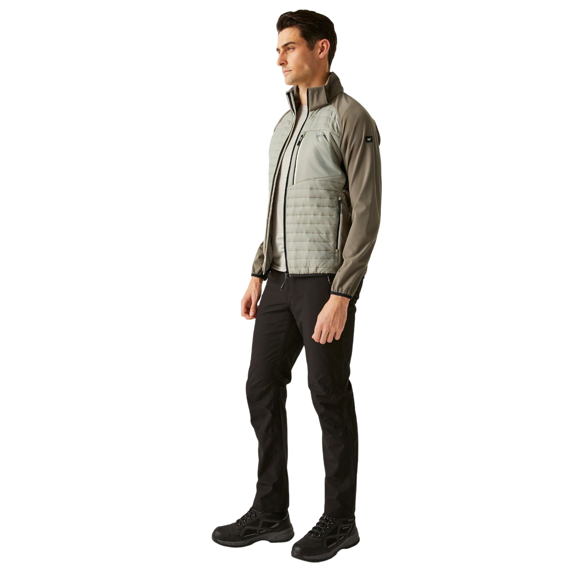 Golden Sand-Treetop-Black - Close up - Regatta Mens Pro Hybrid II Jacket