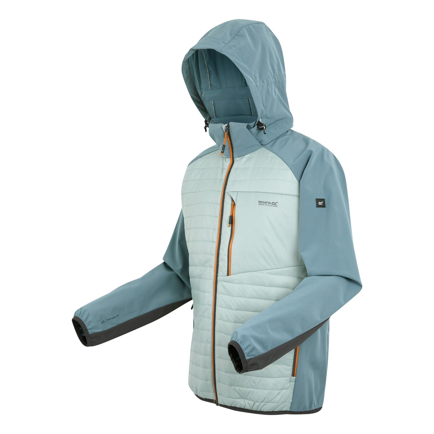 Glacier-Stormy Weather-Ash-Fox - Side - Regatta Mens Pro Hybrid II Jacket