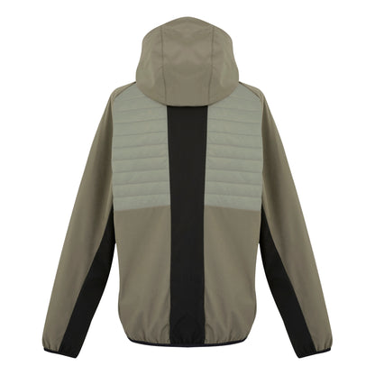 Golden Sand-Treetop-Black - Back - Regatta Mens Pro Hybrid II Jacket