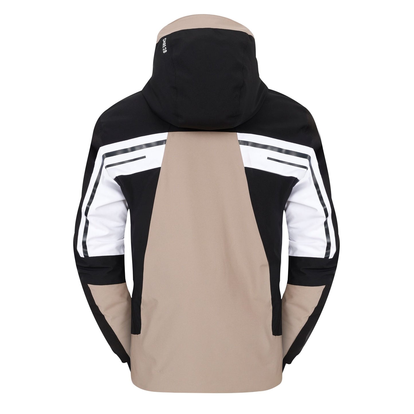 Black-White - Back - Dare 2B Mens Triple Ski Jacket