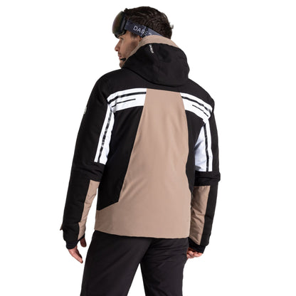 Black-White - Pack Shot - Dare 2B Mens Triple Ski Jacket