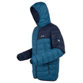 Moroccan Blue-Navy - Side - Regatta Mens Hillpack III Hooded Active Padded Jacket