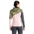 Olivine Green-Crystal Rose - Pack Shot - Dare 2B Womens-Ladies Convey III Core Stretch Midlayer
