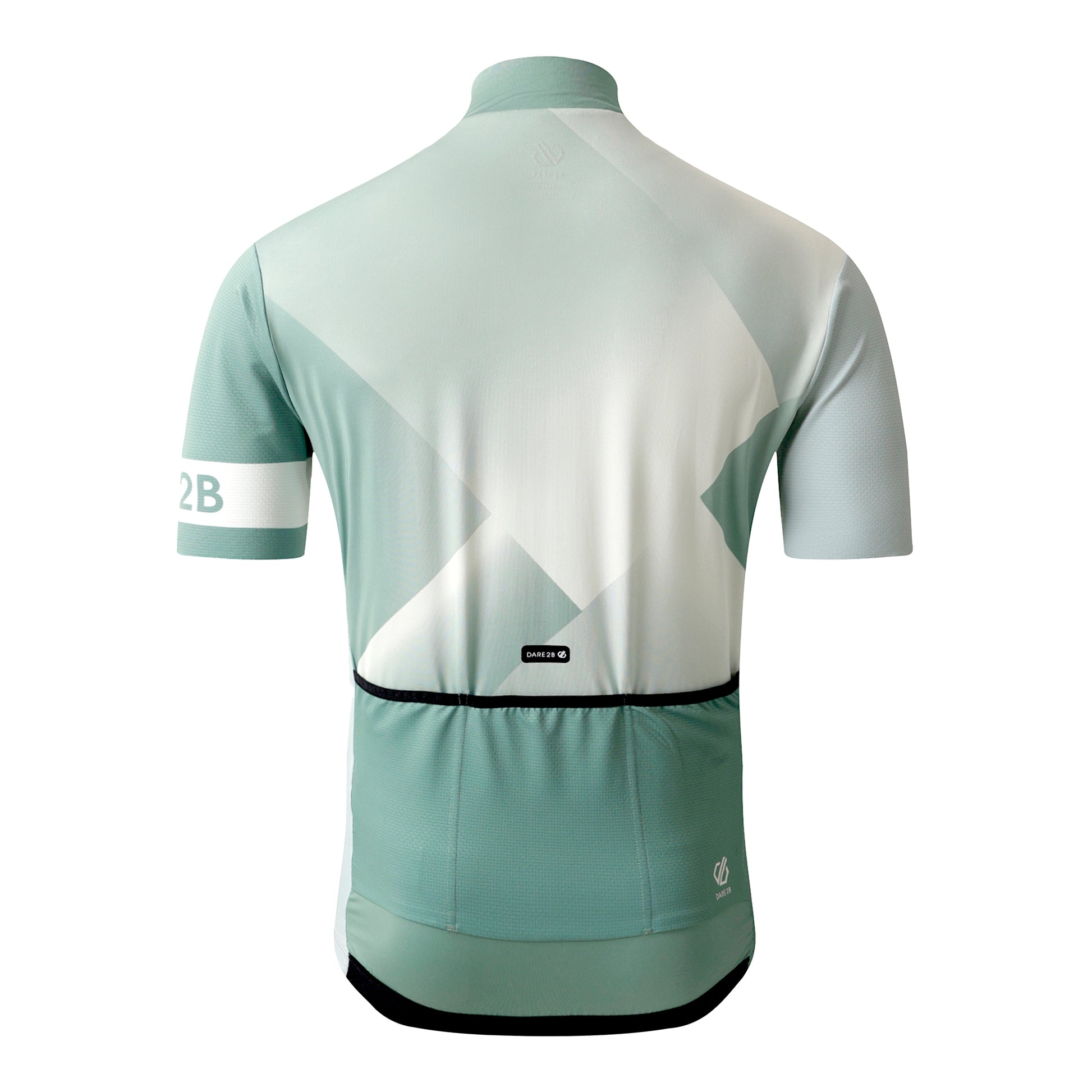 Hedge Green-Aqua Grey - Back - Dare 2B Mens AEP Pedal II Short-Sleeved Top