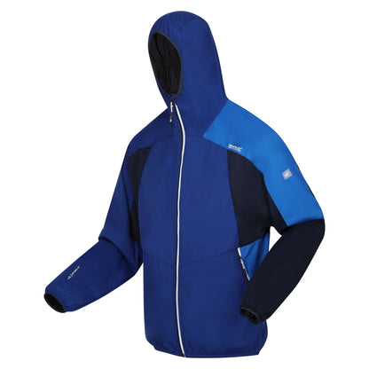 Moroccan Blue-Navy - Side - Regatta Mens Tarvos VII Lightweight Soft Shell Jacket