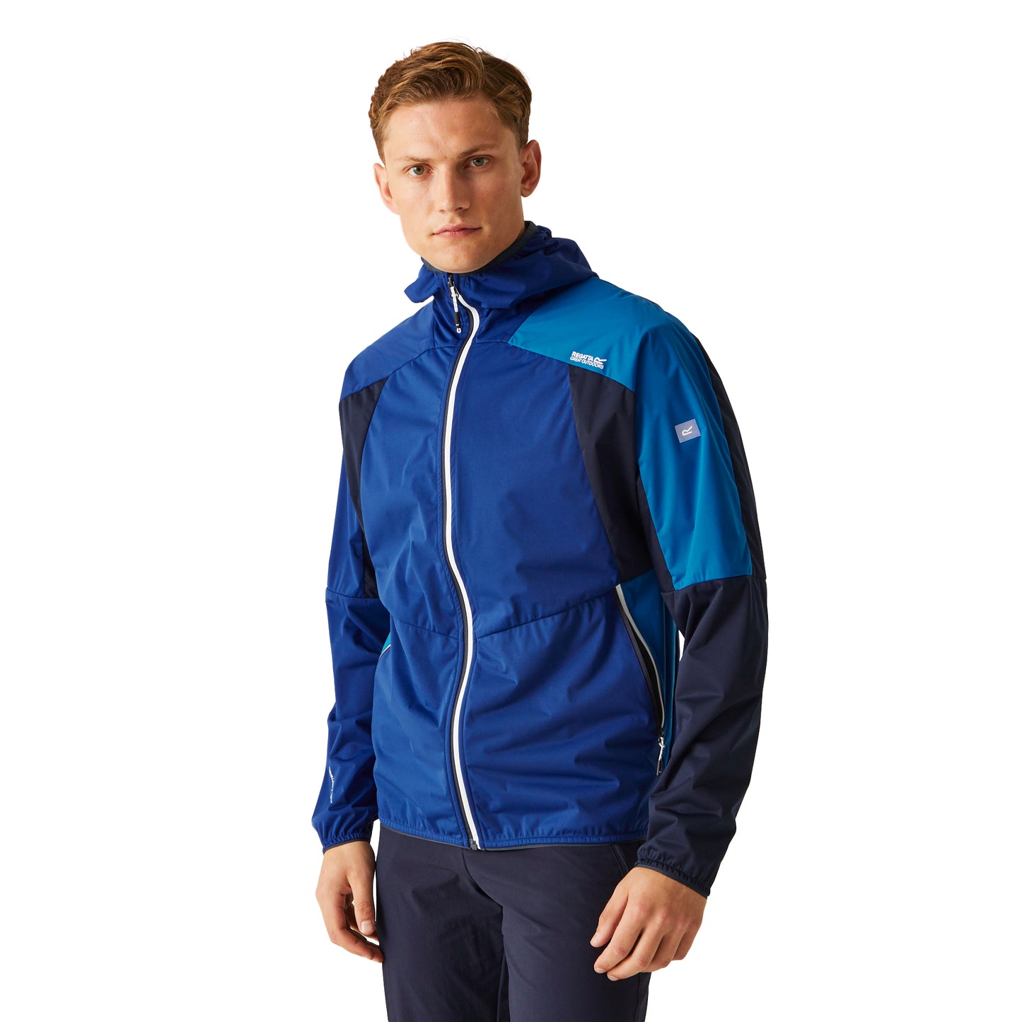 Moroccan Blue-Navy - Lifestyle - Regatta Mens Tarvos VII Lightweight Soft Shell Jacket