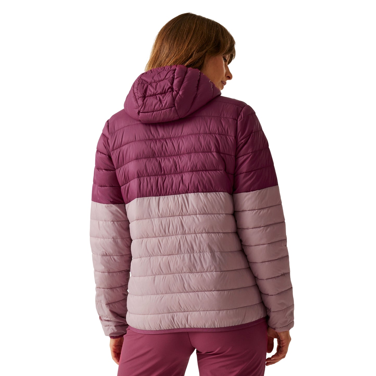 Beaujolais-Lilas - Pack Shot - Regatta Womens-Ladies Hillpack IV Quilted Thin Lightweight Waterproof Jacket