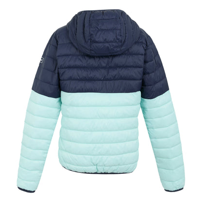 Navy-Icy Morn - Back - Regatta Womens-Ladies Hillpack IV Quilted Thin Lightweight Waterproof Jacket
