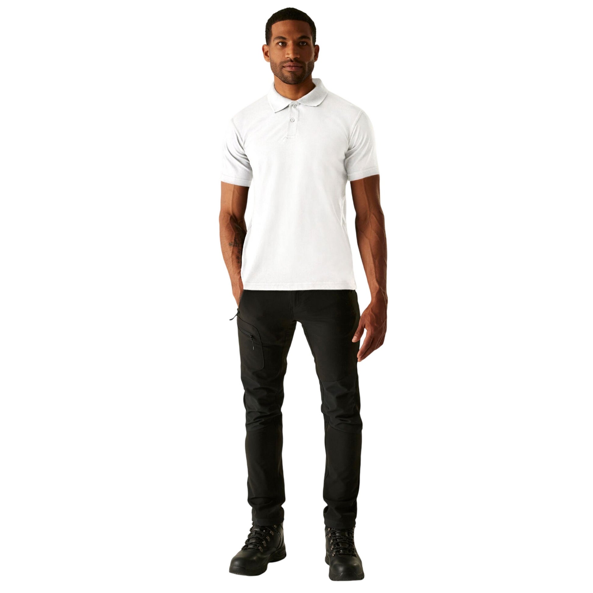 White - Lifestyle - Regatta Professional Mens Pique Polo Shirt