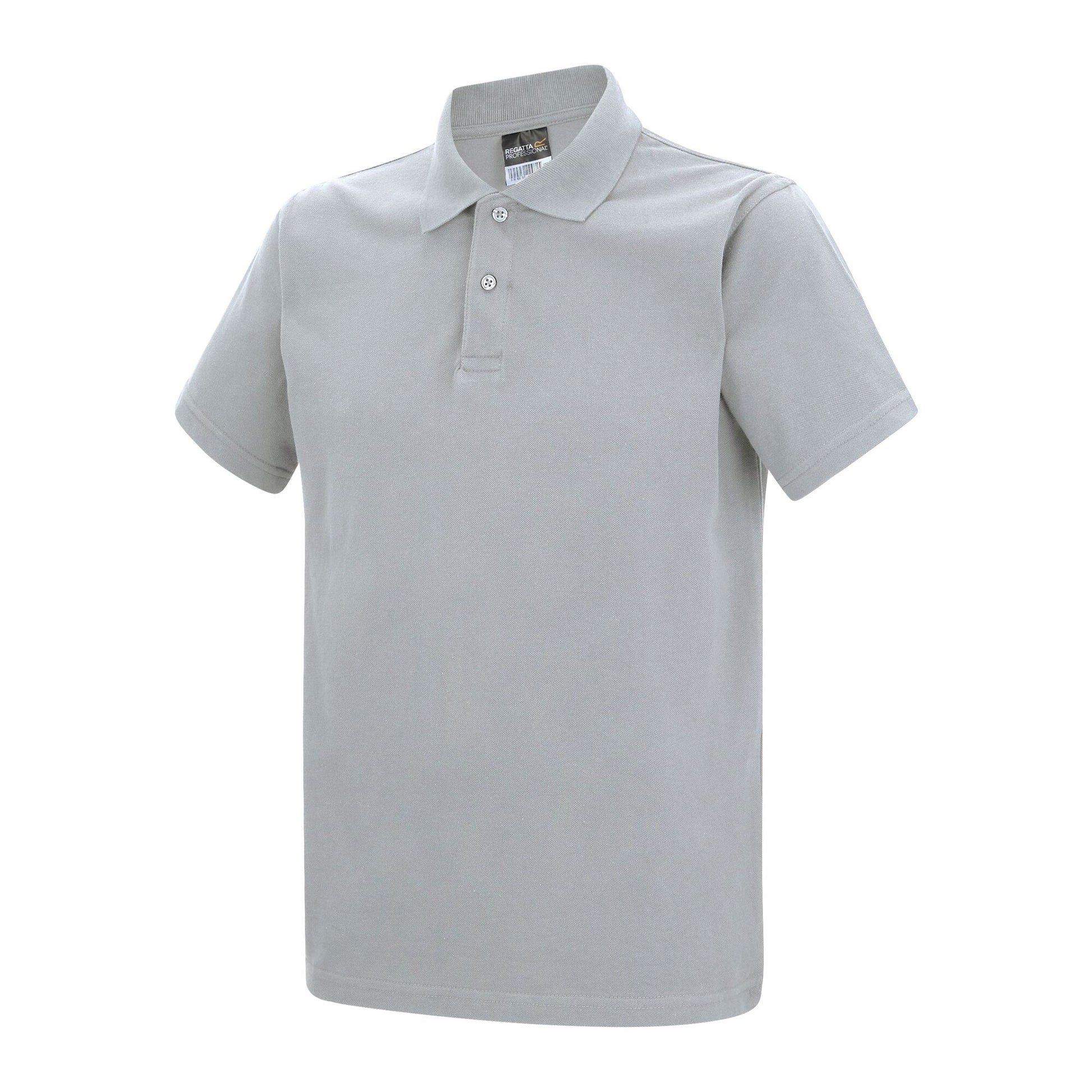 Heather Grey - Side - Regatta Professional Mens Pique Polo Shirt