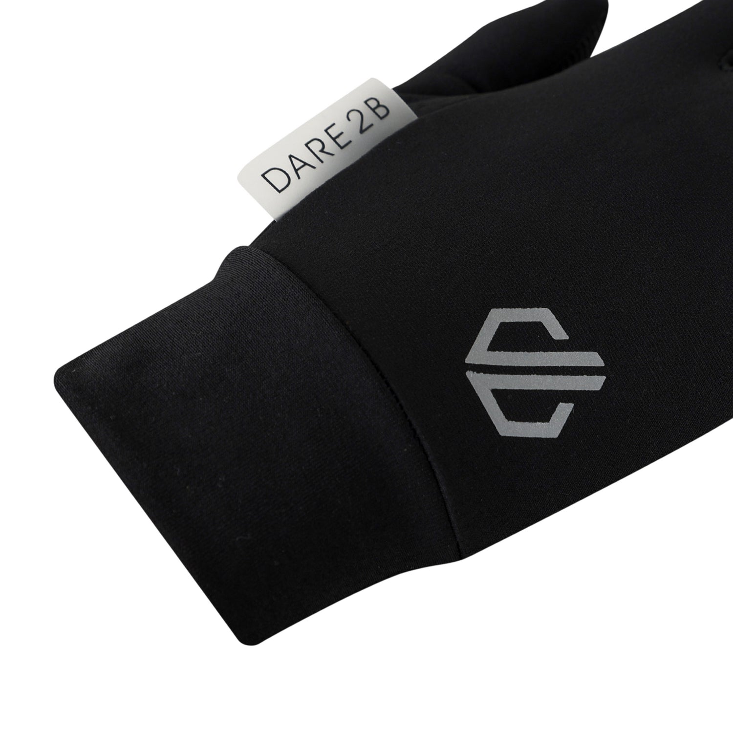 Black - Side - Dare 2B Childrens-Kids Endurance Stretch Gloves