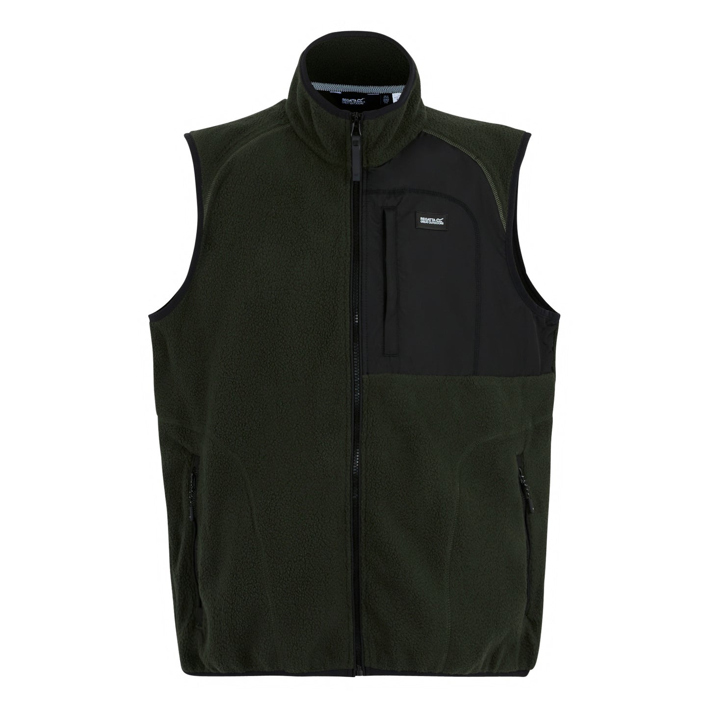 Dark Khaki - Front - Regatta Mens Frankie Borg Body Warmer