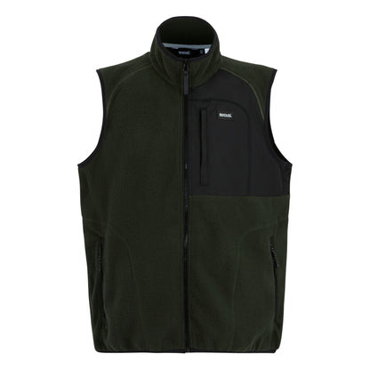 Dark Khaki - Front - Regatta Mens Frankie Borg Body Warmer