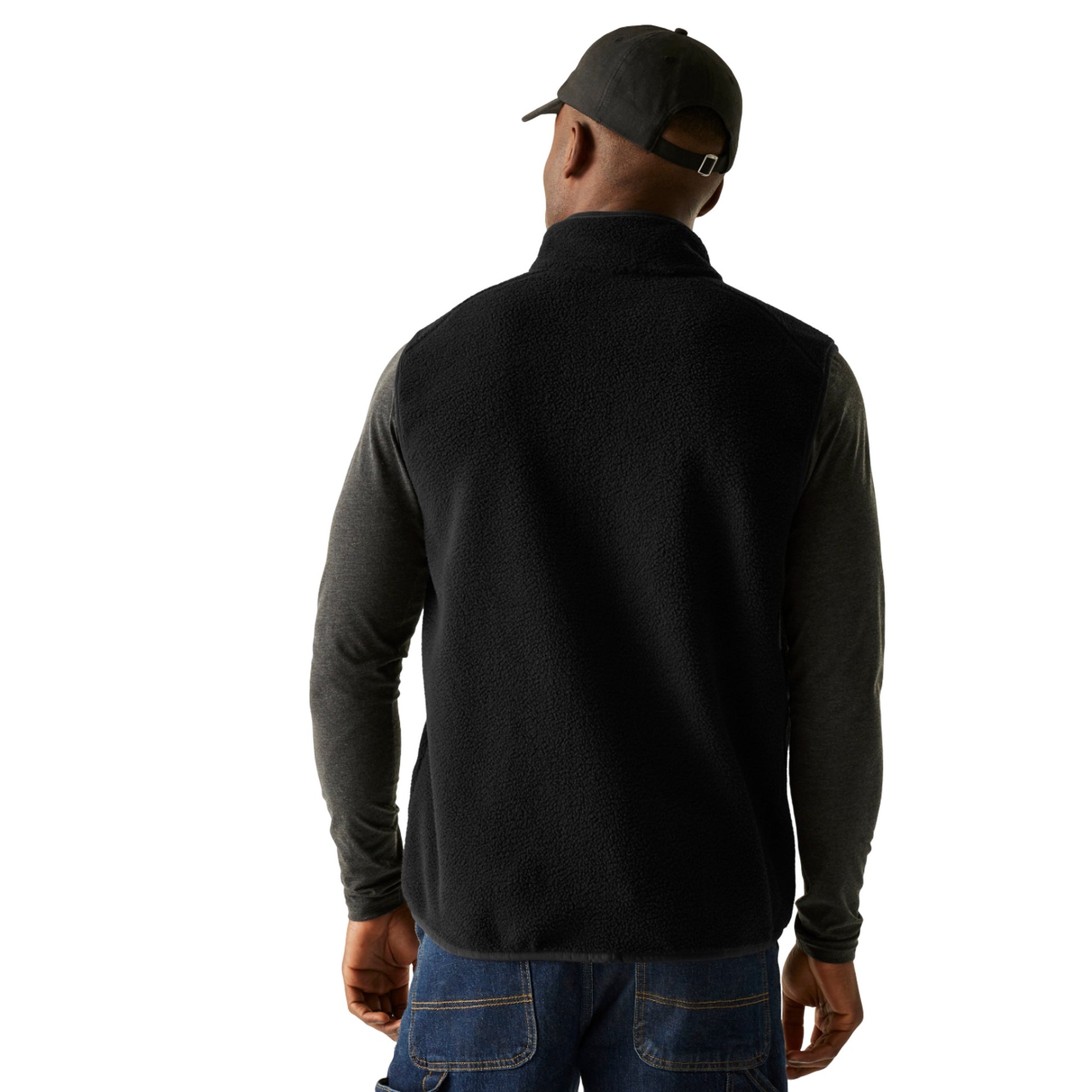 Black - Pack Shot - Regatta Mens Frankie Borg Body Warmer