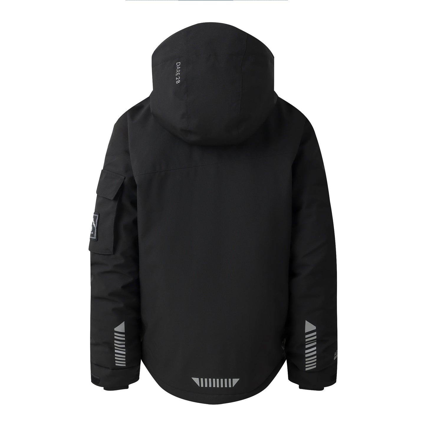 Black - Back - Dare 2B Childrens-Kids Shredder Ski Jacket