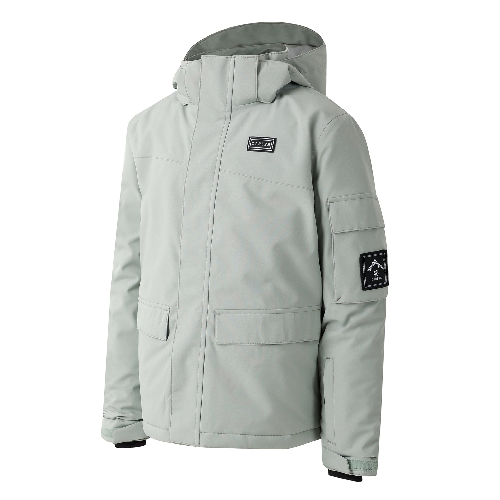 Glacier Green - Side - Dare 2B Childrens-Kids Shredder Ski Jacket