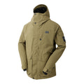 Olive Green - Side - Dare 2B Mens Twin Tip Ski Jacket