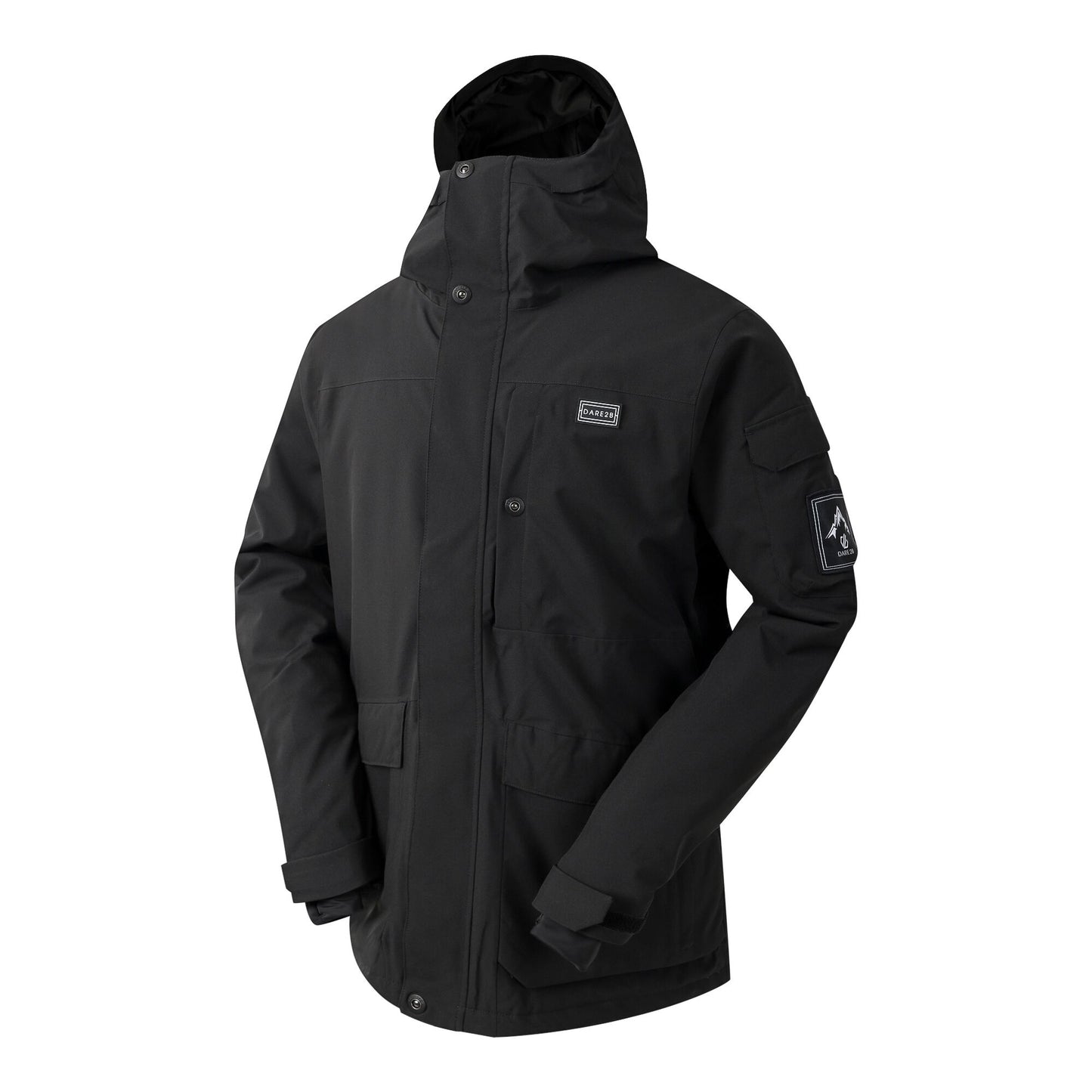 Black - Side - Dare 2B Mens Twin Tip Ski Jacket