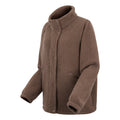 Mocha - Side - Regatta Womens-Ladies Emilica Borg Full Zip Fleece Jacket