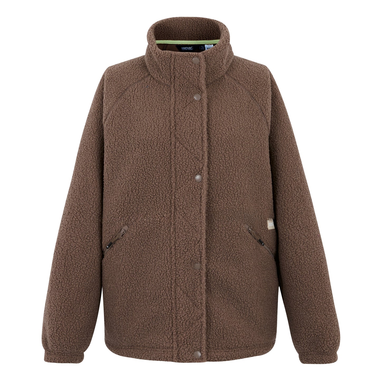 Mocha - Front - Regatta Womens-Ladies Emilica Borg Full Zip Fleece Jacket