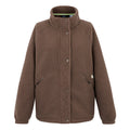Mocha - Front - Regatta Womens-Ladies Emilica Borg Full Zip Fleece Jacket