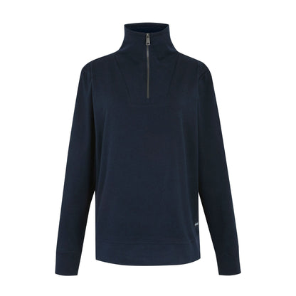 Navy - Front - Regatta Womens-Ladies Demmi Quarter Zip Fleece Top