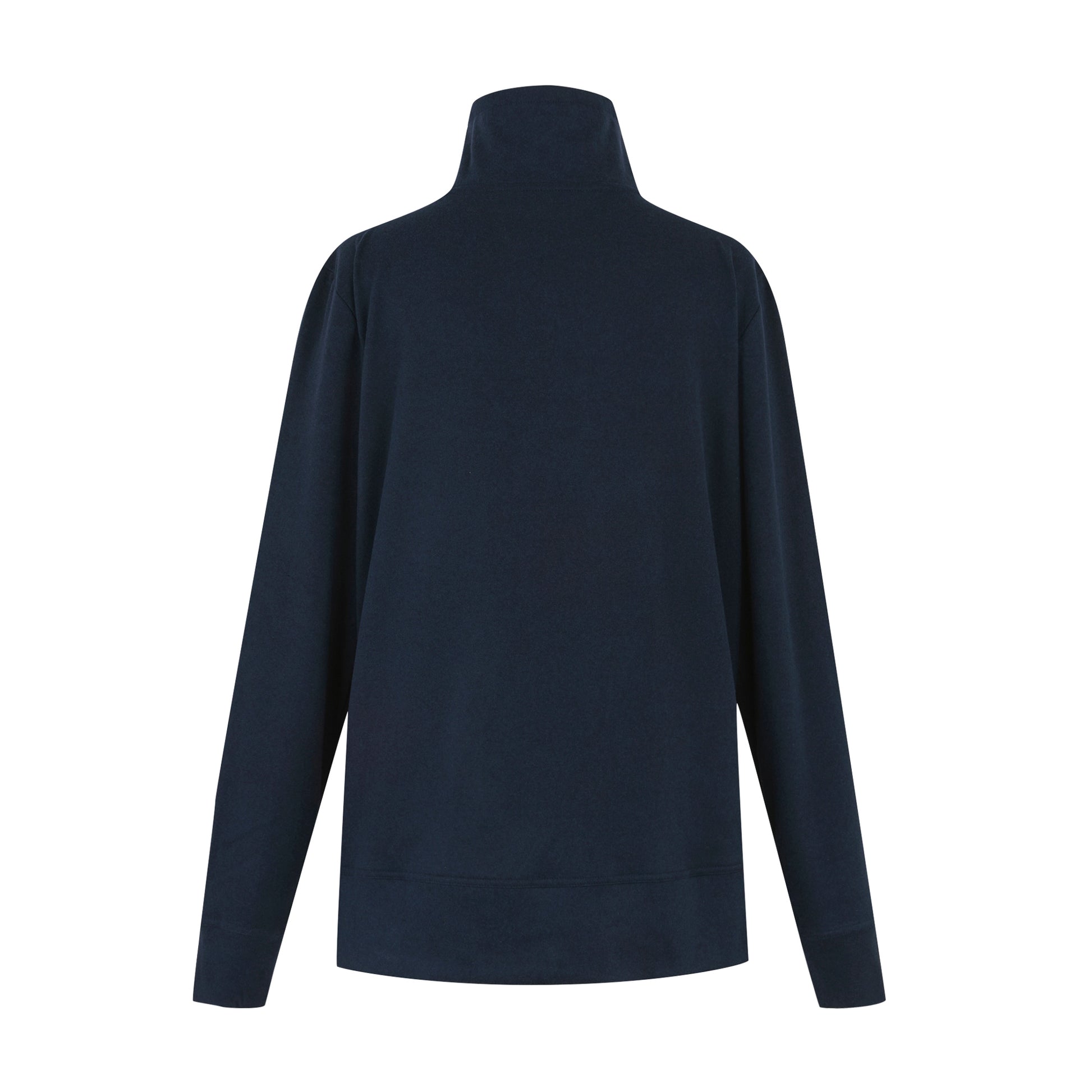 Navy - Back - Regatta Womens-Ladies Demmi Quarter Zip Fleece Top
