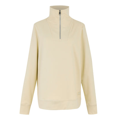 Light Vanilla - Front - Regatta Womens-Ladies Demmi Quarter Zip Fleece Top