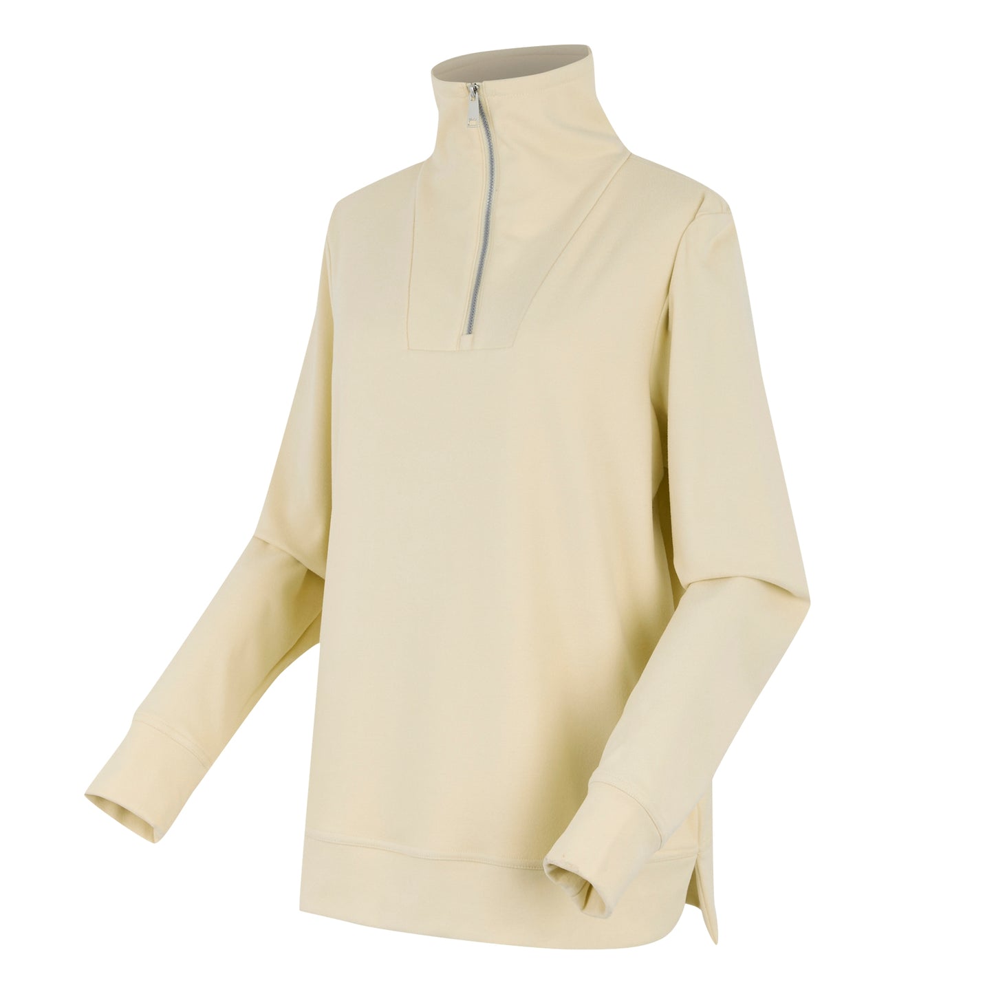 Light Vanilla - Side - Regatta Womens-Ladies Demmi Quarter Zip Fleece Top
