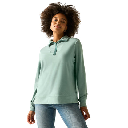 Ivy Moss - Lifestyle - Regatta Womens-Ladies Demmi Quarter Zip Fleece Top