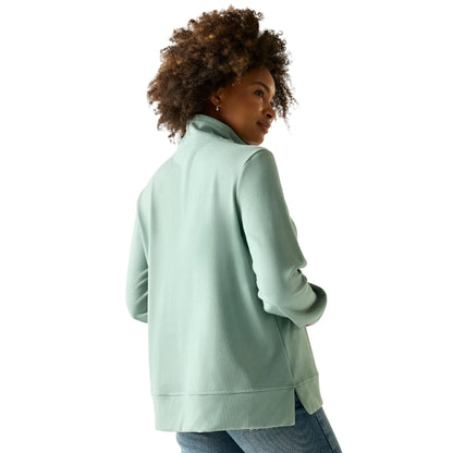 Ivy Moss - Pack Shot - Regatta Womens-Ladies Demmi Quarter Zip Fleece Top