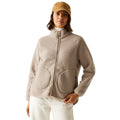Soft Taupe - Lifestyle - Regatta Womens-Ladies Frankie Borg Full Zip Fleece Jacket