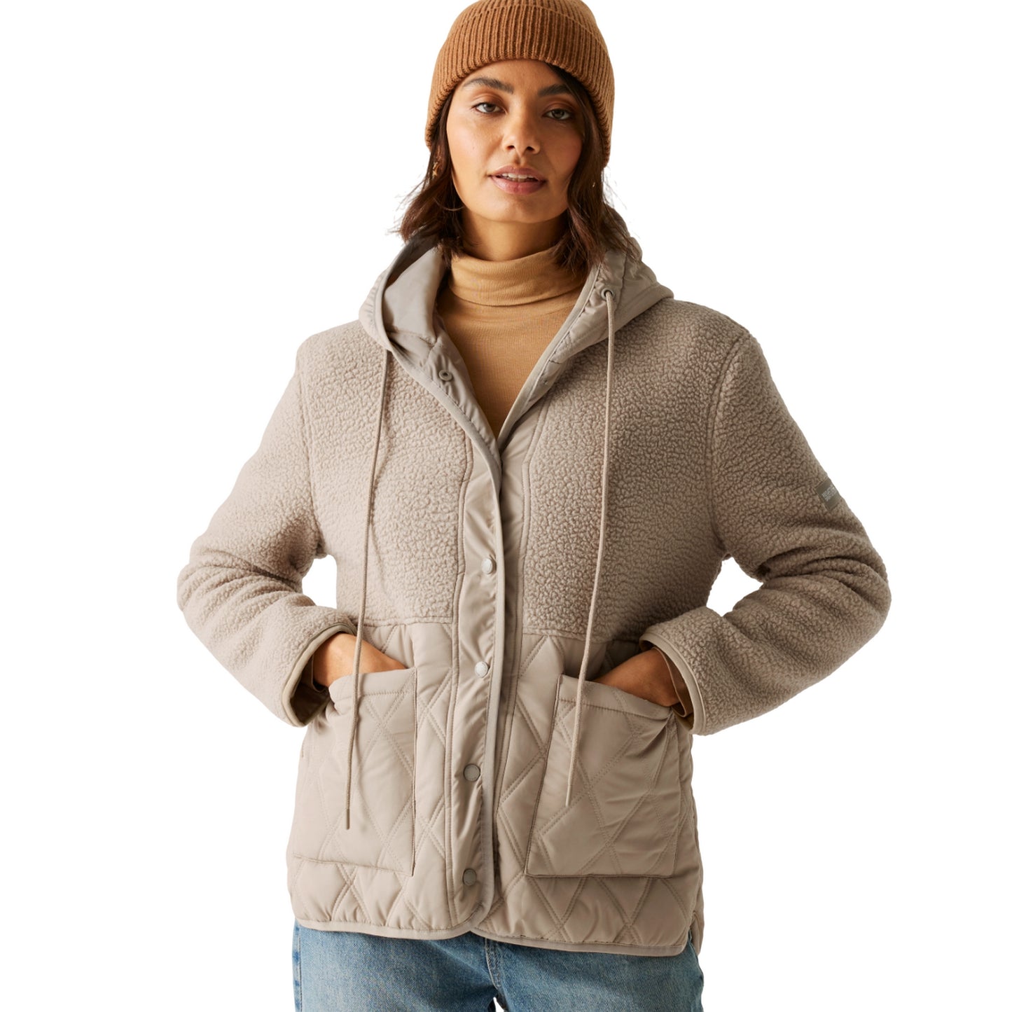 Soft Taupe - Lifestyle - Regatta Womens-Ladies Mikayla Quilted Jacket